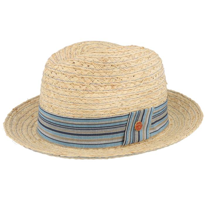 Mayser 【 Sam Raffia-Borte Nature Straw Hat Men Beige 】 メンズ ベージュ