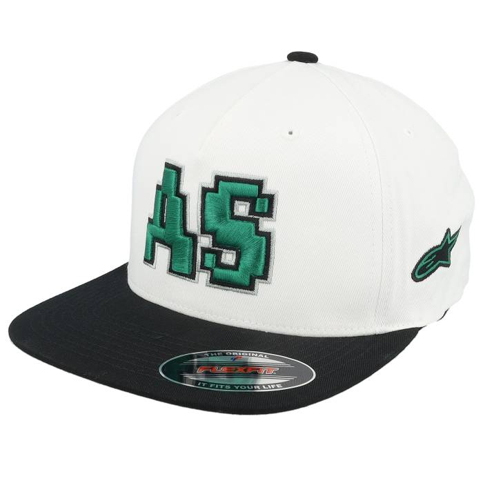アルパインはやりっ子 Alpinestars 【 Franchise White/Black Fitted Flexfit Men White 】 Franchise フランチャイズ メンズ 白いこと 白いこと