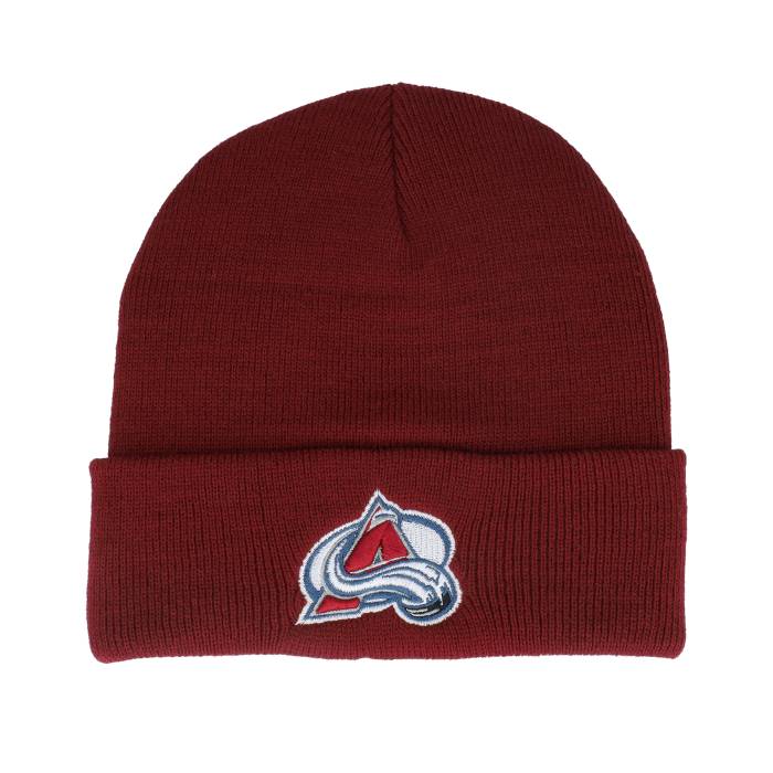 アメリカンニードル American Needle 【 Colorado Avalanche Terrain Knit Solid Red Cuff Men Red 】 コロラド アバランチ ニット ソリッド Red 赤・レッド メンズ Red 赤・レッド｜スニケス