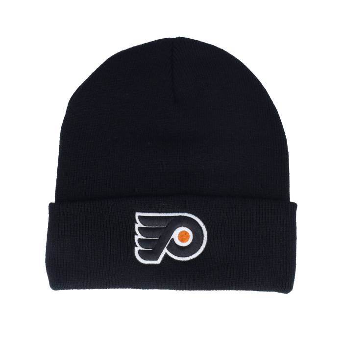 アメリカンニードル American Needle 【 Philadelphia Flyers Terrain Knit Solid Black Cuff Men Black 】 フィラデルフィア フライヤーズ ニット ソリッド 黒色 ブラック メンズ 黒色 ブラック|スニケス
