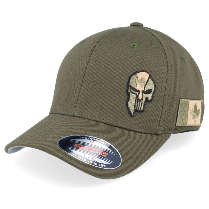 Army Head 【 Canada Army Skull Olive Wooly Combed Flexfit Men Green 】 アーミー olive オリーブ メンズ green 緑・グリーン|スニケス