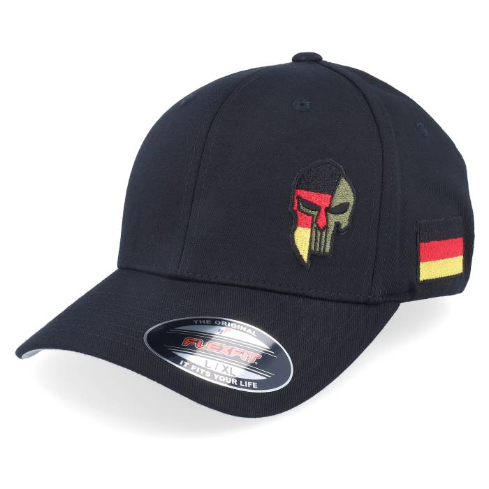 Army Head 【 Germany Army Skull Black Wooly Combed Flexfit Men Black 】 アーミー 黒色 ブラック メンズ 黒色 ブラック