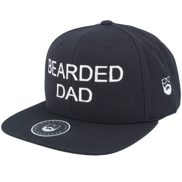 Bearded Man 【 Bearded Dad Black Snapback Men Black 】 黒色 ブラック Snapback スナップバック バッグ メンズ 黒色 ブラック