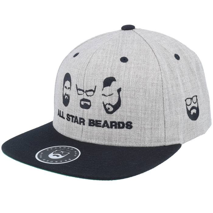 Bearded Man 【 All Star Beards Grey/Black Snapback Men Grey 】 Snapback スナップバック バッグ メンズ 灰色 グレー|スニケス