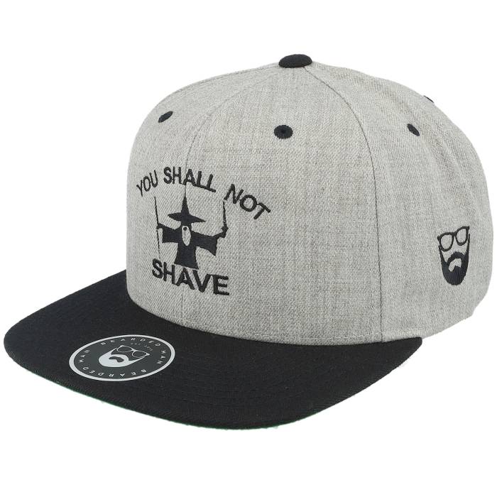Bearded Man 【 Shall Not Shave Grey/Black Snapback Men Grey 】 Snapback スナップバック バッグ メンズ 灰色 グレー 14,839円