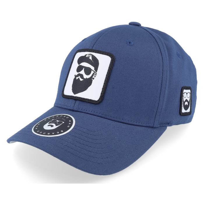 Bearded Man 【 Cap Man Woven Patch Navy Flexfit Men Blue 】 キャップ 帽子 Woven ウーブン 紺色 ネイビー メンズ 青色 ブルー