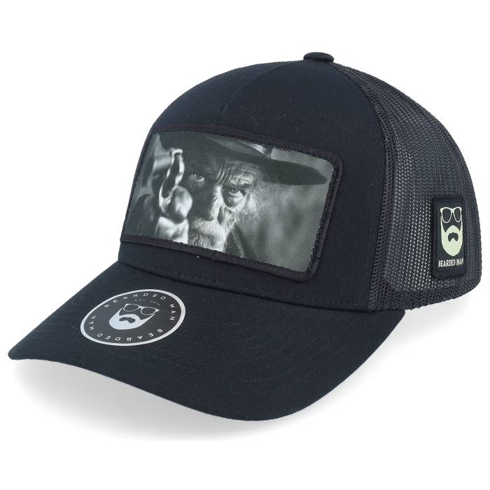 Bearded Man 【 Outlaw With Revolver Black A-Frame Trucker Men Black 】 黒色 ブラック トラッカー メンズ 黒色 ブラック|スニケス
