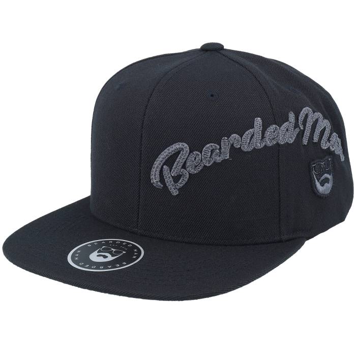 Bearded Man 【 Side Arch 3D Logo Black Snapback Men Black 】 ロゴ 黒色 ブラック Snapback スナップバック バッグ メンズ 黒色 ブラック