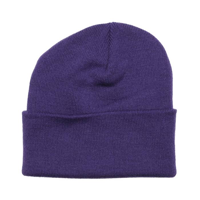Beechfield 【 Purple Cuff Blank Beanie Men Purple 】 Purple 紫・パープル キャップ 帽子 メンズ Purple 紫・パープル