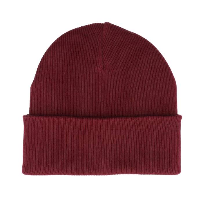 Beechfield 【 Organic Cotton Burgundy Cuff Men Red 】 ワイン色・バーガンディー メンズ Red 赤・レッド｜スニケス