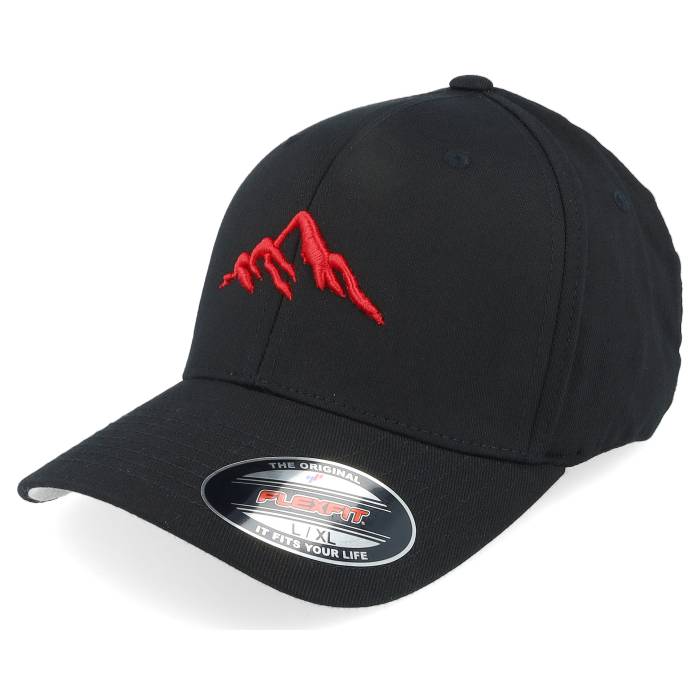 Wild Spirit 【 Mountain 3D Red/Black Flexfit Men Black 】 メンズ 黒色 ブラック