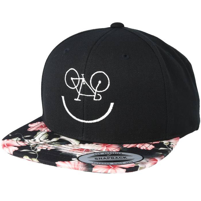 Bike Souls 【 Smile Bike Floral Red Snapback Men Black 】 Red 赤・レッド Snapback スナップバック バッグ メンズ 黒色 ブラック|スニケス