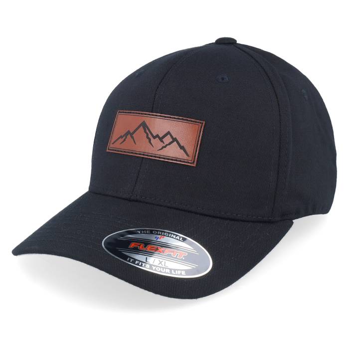 Wild Spirit 【 Small Box Mountain Patch Black Flexfit Men Black 】 ボックス 黒色 ブラック メンズ 黒色 ブラック