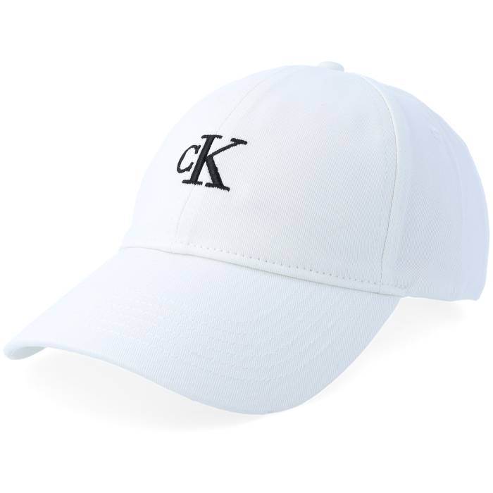 カルバンクライン Calvin Klein 【 Monogram Embroidery Baseball Cap Bright White Dad Cap Men White 】 野球 旗がしら かぶり笠 白いこと 白いこと メンズ 白いこと 白いこと
