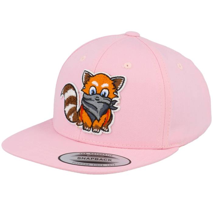 Kiddo Cap 【 Kids Hatsie The Red Panda Pink Snapback Kids Pink 】 Red 赤・レッド pink ピンク Snapback スナップバック バッグ ジュニア キッズ pink ピンク