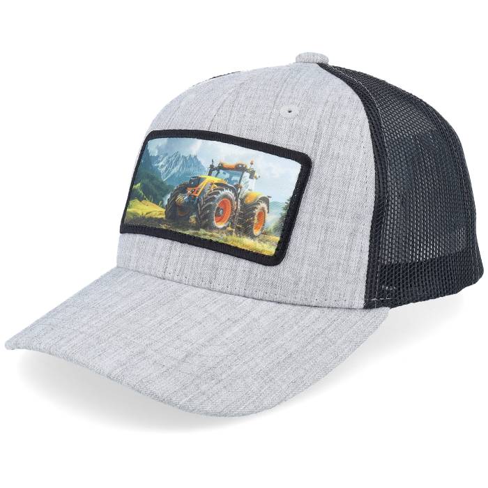 Kiddo Cap 【 Kids Yellow Tractor Heather Grey/Black Trucker Kids Grey 】 yellow 黄色・イエロー heather ヘザー トラッカー ジュニア キッズ 灰色 グレー｜スニケス