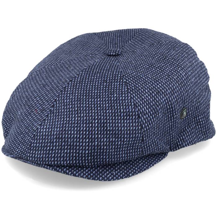 City Sport 【 Stripe Blue Flat Cap Men Blue 】 Stripe ストライプ 青色 ブルー キャップ 帽子 メンズ 青色 ブルー