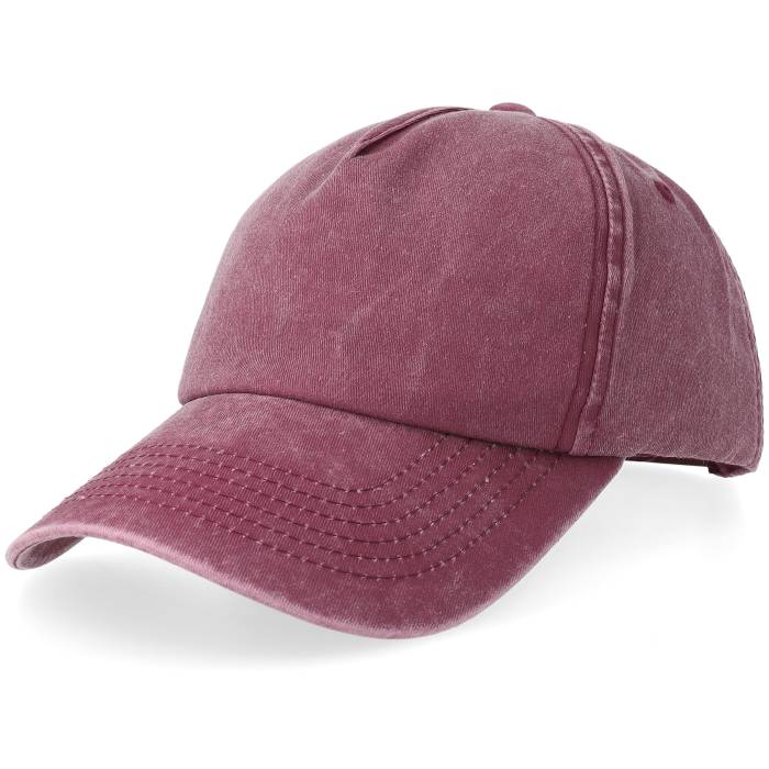 Equip 【 Maroon Pigment Washed Low Profile Golfer A-Frame Adjustable Men Red 】 マルーン メンズ Red 赤・レッド