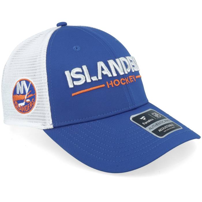 ファナティクス Fanatics 【 New York Islanders Authentic Pro Rink Royal/White Trucker Men Blue 】 アイランダース オーセンティック 労働者階級 トラッカー メンズ 青味 青み