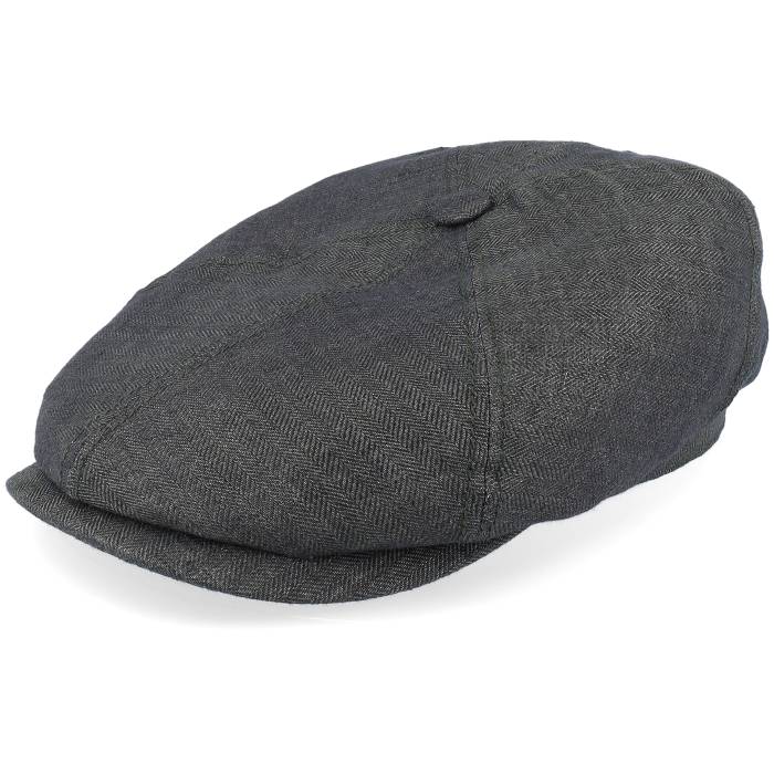 ステットソン Stetson 【 6-Panel Cap Linen Olive Herringbone Flat Cap Men Green 】 キャップ 帽子 olive オリーブ メンズ green 緑・グリーン