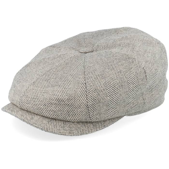 ステットソン Stetson 【 Hatteras Herringbone Sustainable Stone Flat Cap Men Beige 】 キャップ 帽子 メンズ ベージュ