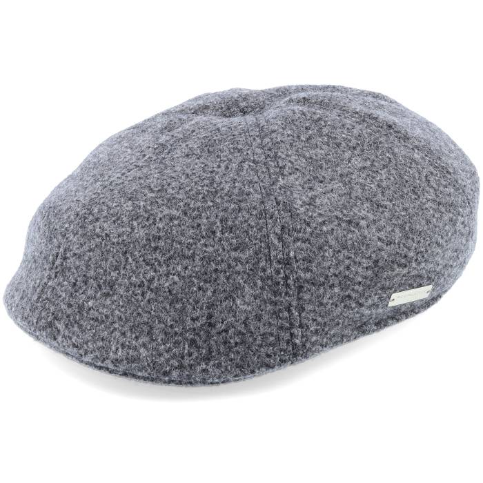 Seeberger 【 Ivy Cap In Wool-Mix Fabric Smoke Gray Flat Cap Men Grey 】 旗がしら かぶり笠 gray 薄墨色・薄墨色・薄墨色 メンズ 薄墨色 薄墨色