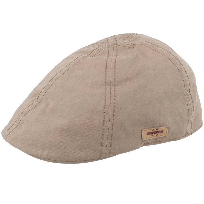 ステットソン Stetson 【 Texas Waxed Cotton Wr Sand Flat Cap Men Beige 】 テキサス 砂色・サンド キャップ 帽子 メンズ ベージュ|スニケス