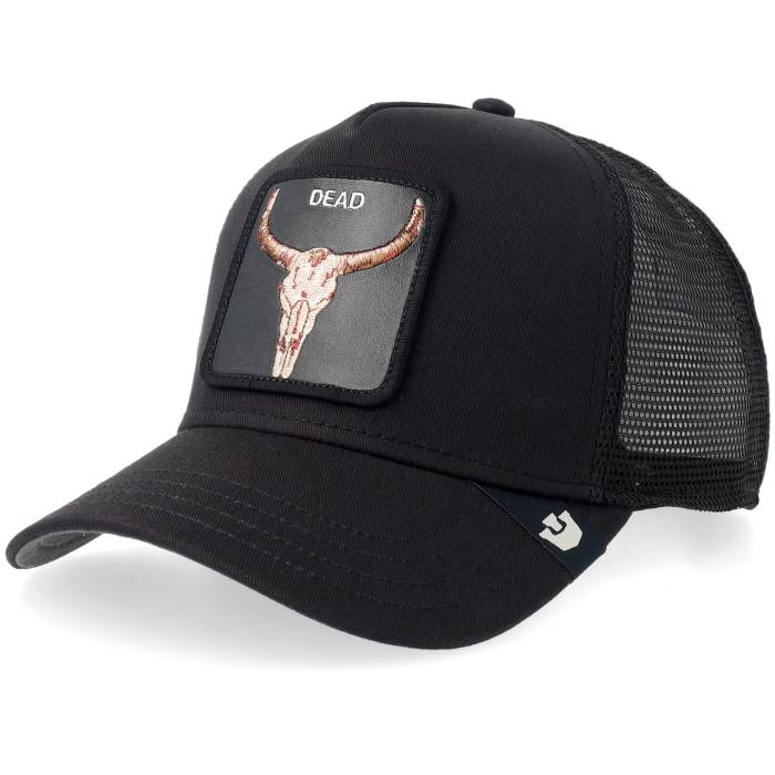 Goorin 【 Dead Skull Void Black A-Frame Trucker Men Black 】 黒色 ブラック トラッカー メンズ 黒色 ブラック
