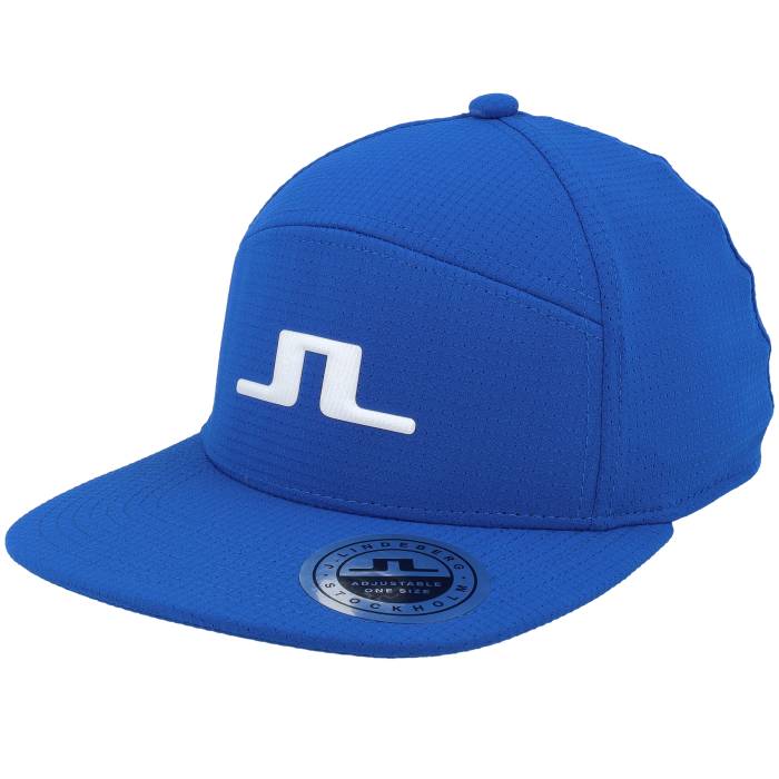 J.lindeberg 【 Split Cap Clematis Blue Snapback Men 】 キャップ 帽子 青色 ブルー Snapback スナップバック バッグ メンズ|スニケス
