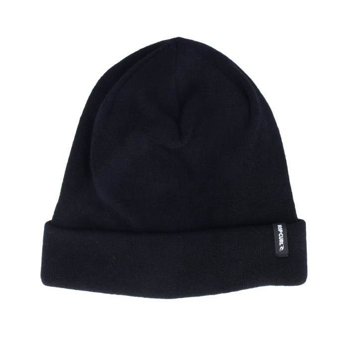 リップカール Rip Curl 【 Kids Anti Series Apline Beanie Black Cuff Kids Black 】 シリーズ キャップ 帽子 黒色 ブラック ジュニア キッズ 黒色 ブラック|スニケス