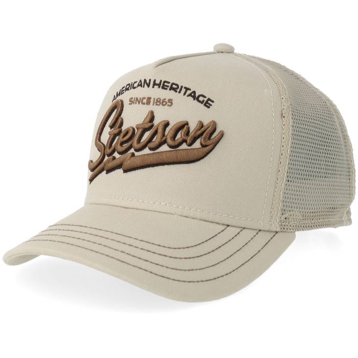 ステットソン Stetson 【 Kids American Heritage Classic Beige A-Frame Trucker Kids Beige 】 クラシック ベージュ トラッカー ジュニア キッズ ベージュ|スニケス