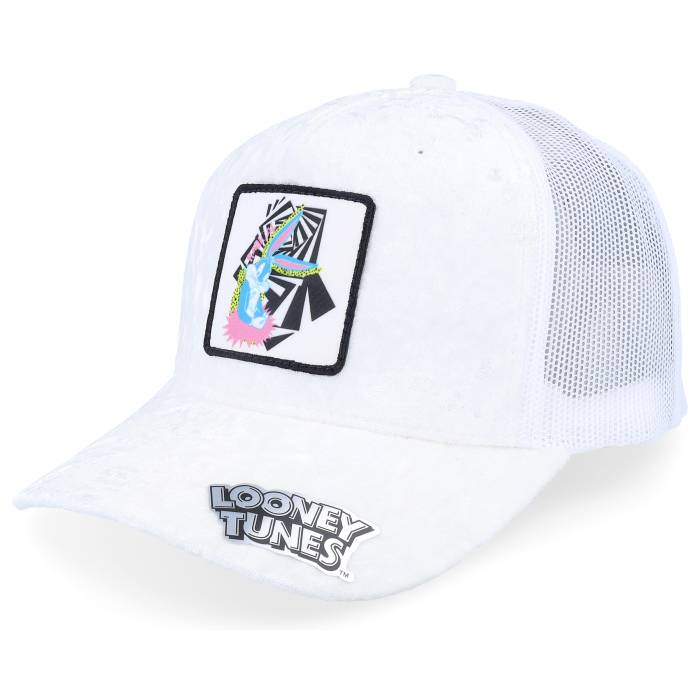 Looney Tunes 【 Bugs Bunny Velvet White Trucker Men White 】 白色 ホワイト トラッカー メンズ 白色 ホワイト|スニケス