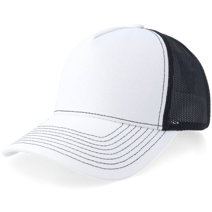Equip 【 Blank White/Black A-Frame Trucker Men White 】 トラッカー メンズ 白色 ホワイト