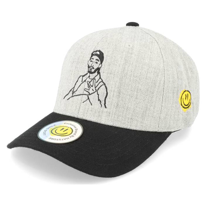 Lucid Smile 【 W Sign Boy Heather Grey/Black Adjustable Men Grey 】 heather ヘザー メンズ 灰色 グレー｜スニケス