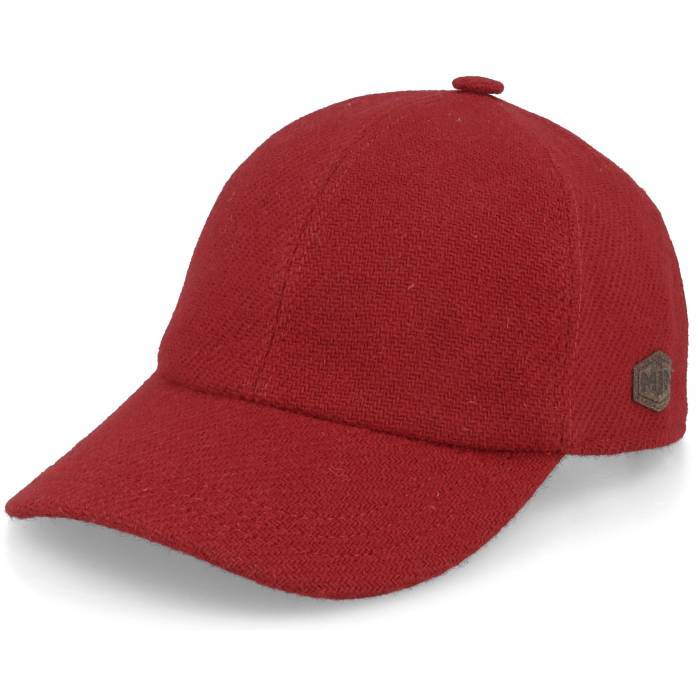 Mjm Hats 【 Baseball Harris Tweed Red Dad Cap Men Red 】 ベースボール Red 赤・レッド キャップ 帽子 メンズ Red 赤・レッド｜スニケス