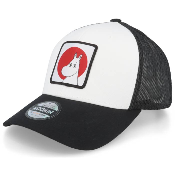 Moomin 【 Red Patch White/Black Trucker Men White 】 Red 赤・レッド トラッカー メンズ 白色 ホワイト|スニケス