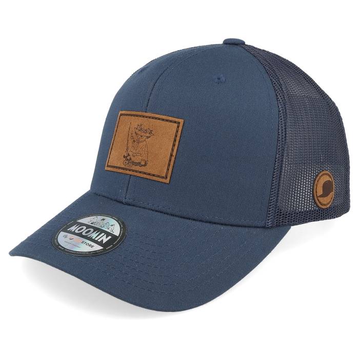 Moomin 【 Snufkin Engraved Patch Navy Trucker Men Blue 】 紺色 ネイビー トラッカー メンズ 青色 ブルー|スニケス