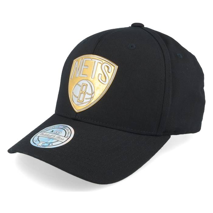 ミッチェル&ネス Mitchell & Ness 【 Brooklyn Nets Metallic Weald Black Adjustable Men Black 】 ブルックリン ネッツ 黒色 ブラック メンズ 黒色 ブラック｜スニケス 15,075円