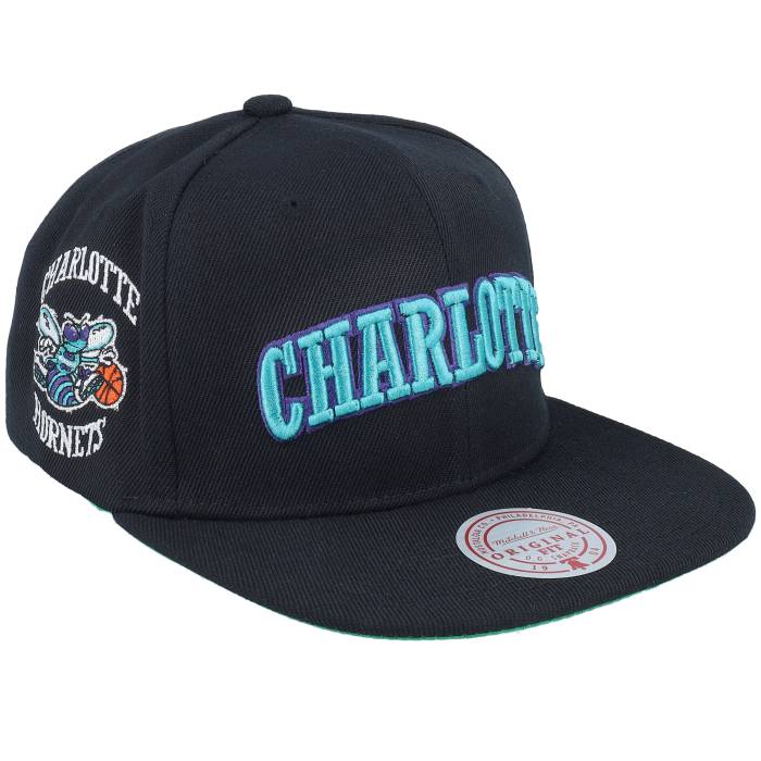 ミッチェル\u0026ネス Mitchell \u0026 Ness 【 Charlotte Hornets Triple Play Black Snapback Men Black 】 シャーロット ホーネッツ 黒いこと 黒いこと Snapback スナップバック 御徒面子 メンズ 黒いこと 黒いこと