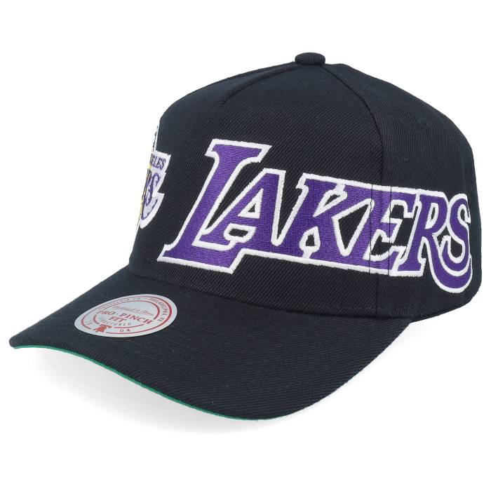 ミッチェル\u0026ネス Mitchell \u0026 Ness 【 Los Angeles Lakers Busted Pro Black A-Frame Adjustable Men 】 Lakers レイカーズ 労働者階級 黒いこと 黒いこと メンズ