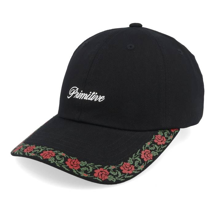 Primitive Apparel 【 Riviera Strapback Black Dad Cap Men Black 】 黒色 ブラック キャップ 帽子 メンズ 黒色 ブラック｜スニケス
