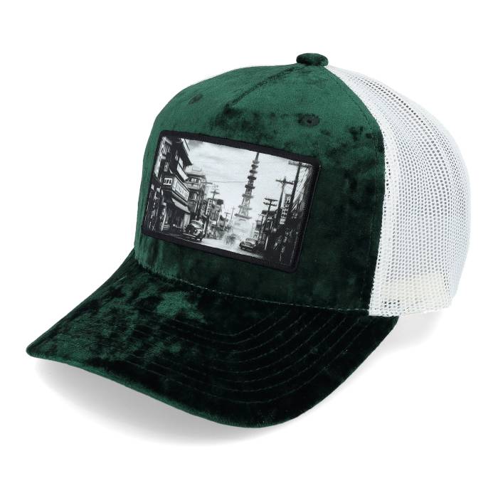Public Domain 【 Japan Green /Ivory Velvet Trucker Men Green 】 green 緑・グリーン トラッカー メンズ green 緑・グリーン｜スニケス 15,466円
