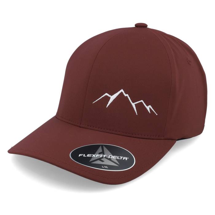 Wild Spirit 【 Small Mountain Delta Maroon Flexfit Men Red 】 マルーン メンズ Red 赤・レッド｜スニケス