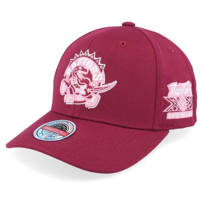 ミッチェル&ネス Mitchell & Ness 【 Hatstore Exclusive X Toronto Raptors Blush Burgundy Adjustable Men Red 】 トロント ラプターズ ワイン色・バーガンディー メンズ Red 赤・レッド｜スニケス