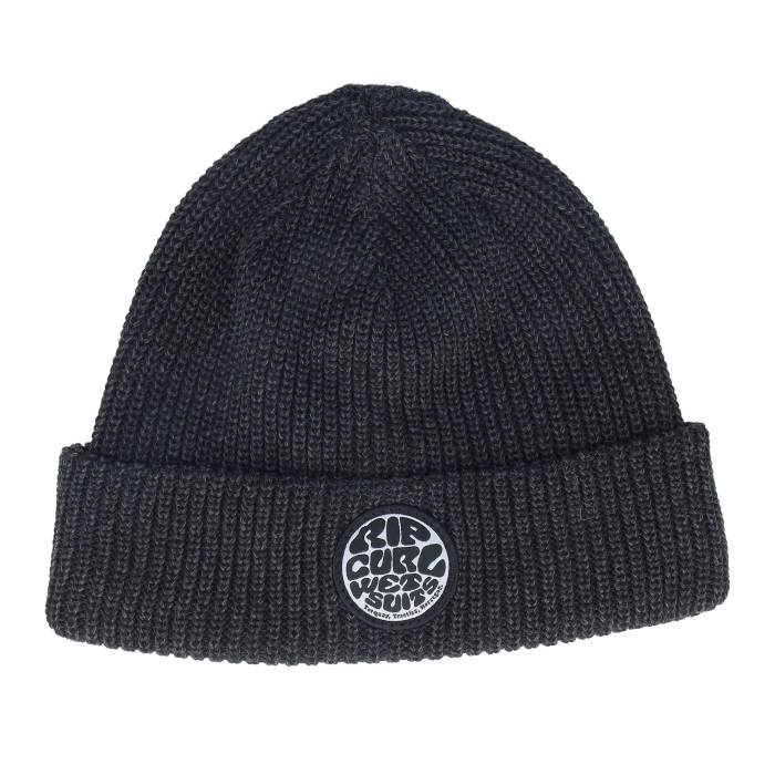 【★百貨店SALE★6/11真夜中2時迄】下唇長い巻き毛 Rip Curl 【 Icons Reg Beanie Black Cuff Men Black 】 旗がしら 鳥打ち帽 黒いこと 黒いこと メンズ 黒いこと 黒いこと