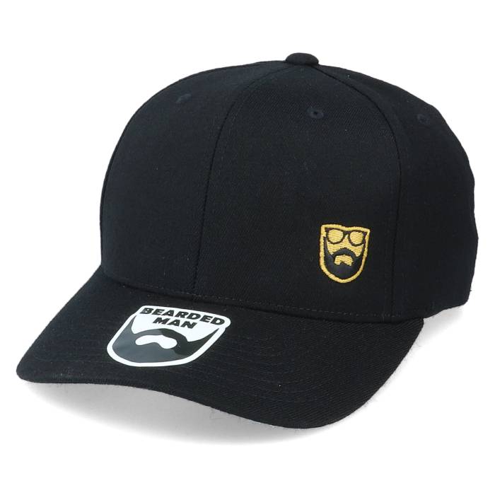 Bearded Man 【 Gold Badge Logo Side Panel Black 110 Adjustable Men Black 】 ゴールド ロゴ 黒色 ブラック メンズ 黒色 ブラック｜スニケス