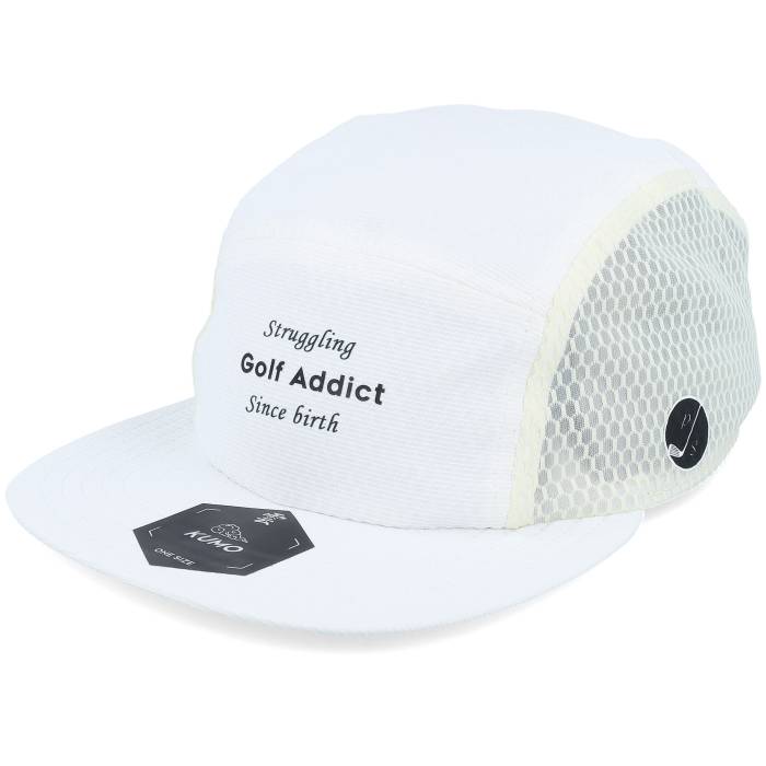 Pins & Stripes 【 Golf Addict White 5-Panel Men White 】 golf ゴルフ 白色 ホワイト メンズ 白色 ホワイト