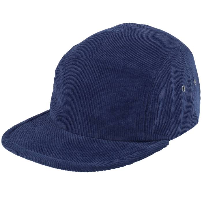 Beechfield 【 Oxford Navy Earthaware Organic Corduroy Camper 5-Panel Men Blue 】 オックスフォード 紺色 ネイビー コーデュロイ メンズ 青色 ブルー