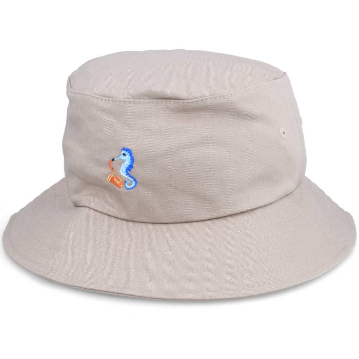Abducted 【 Tiny Sea Horse Saxophone Khaki Bucket Men Beige 】 カーキ メンズ ベージュ