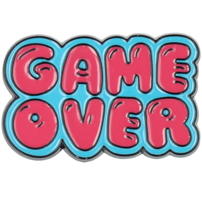 Cap Pins 【 Game Over Metal Enamel Pin Men Yellow 】 Game ゲーム メタル メンズ yellow 黄色・イエロー 10,286円
